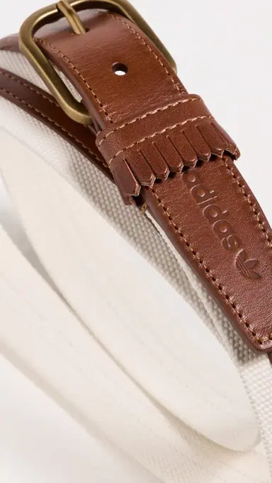 Adidas Golf Originals Golf Leather Belt Chalk White XXL | Thumbnail 4