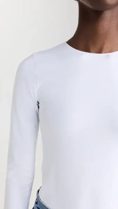 Ambitionist Everyday Classic Long Sleeve Thong Bodysuit White | Thumbnail 6 Ambitionist Everyday Classic Long Sleeve Thong Bodysuit White | Thumbnail 6