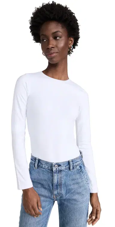 Ambitionist Everyday Classic Long Sleeve Thong Bodysuit White | Thumbnail 1 Ambitionist Everyday Classic Long Sleeve Thong Bodysuit White | Thumbnail 1
