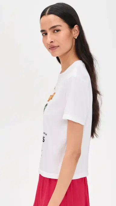 Sunny Somewhere Cherries Everyday Tee White | Thumbnail 4