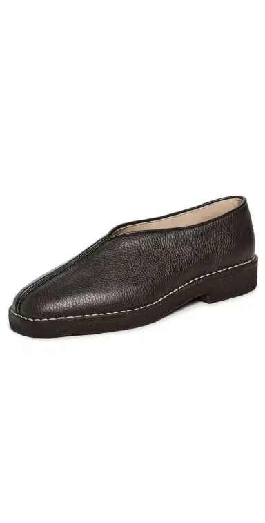 Lemaire Piped Crepe Slippers | Thumbnail 1 Lemaire Piped Crepe Slippers | Thumbnail 1