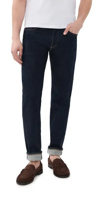 Madewell 1991 Straight Rinse Comfort Selvedge Jeans Rinse 33 | Thumbnail 1