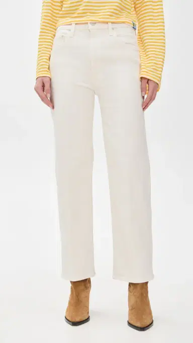 MOTHER The Rambler Zip Ankle Jeans Cream Puffs | Thumbnail 2 MOTHER The Rambler Zip Ankle Jeans Cream Puffs | Thumbnail 2