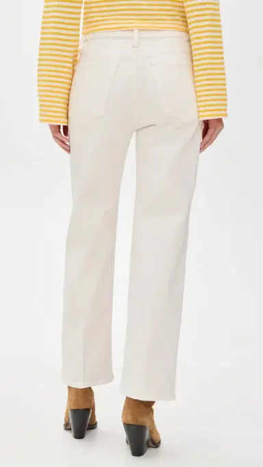 MOTHER The Rambler Zip Ankle Jeans Cream Puffs | Thumbnail 3 MOTHER The Rambler Zip Ankle Jeans Cream Puffs | Thumbnail 3