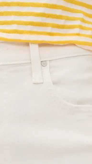 MOTHER The Rambler Zip Ankle Jeans Cream Puffs | Thumbnail 6 MOTHER The Rambler Zip Ankle Jeans Cream Puffs | Thumbnail 6