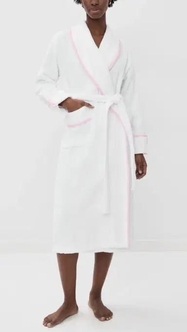 Hill House Home The Hotel Robe Light Pink S/M | Thumbnail 5