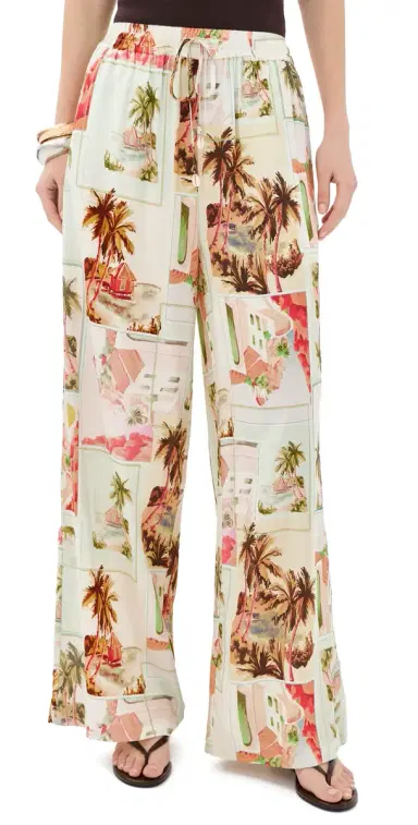 MINKPINK Dolce Drawstring Pants Vintage Postcards S | Thumbnail 1 MINKPINK Dolce Drawstring Pants Vintage Postcards S | Thumbnail 1