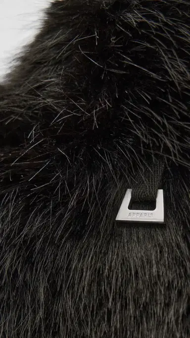 Apparis Faux Fur Sylke Sable Coat Noir | Thumbnail 6 Apparis Faux Fur Sylke Sable Coat Noir | Thumbnail 6