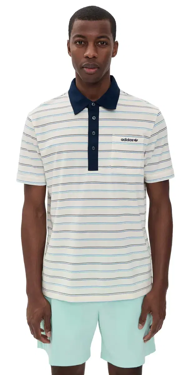 Originals Archive tripe Polo Chalk White