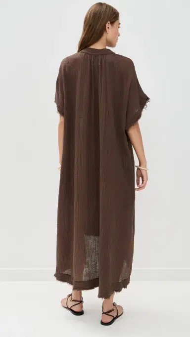 9seed Tunisia Dress Chocolate One Size | Thumbnail 3