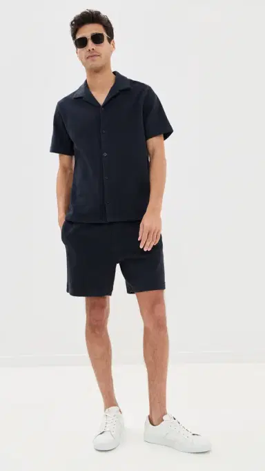 Vince Boucle Pull On Shorts 6 Coastal L | Thumbnail 5 Vince Boucle Pull On Shorts 6 Coastal L | Thumbnail 5