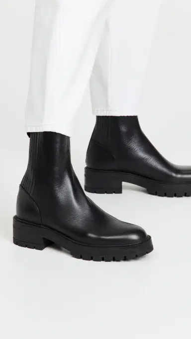 Aquazzura Saint Honore Combat Booties Black 36.5 | Thumbnail 3