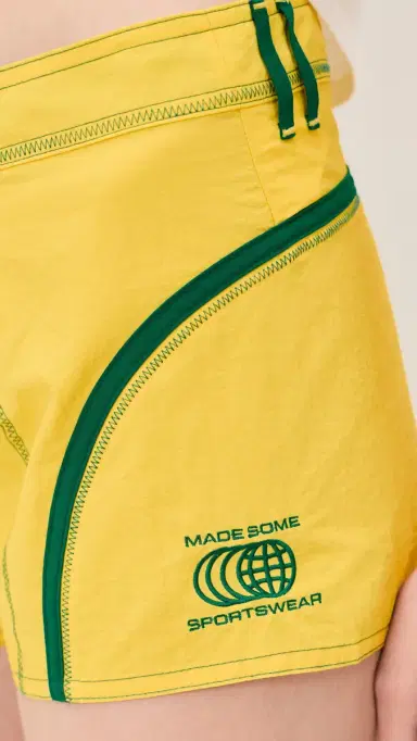 Made Some Sportswear Shorts Yellow/Green | Thumbnail 6