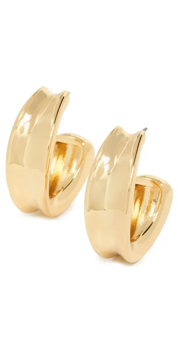 Doune Hoops High Polish Gold One Size