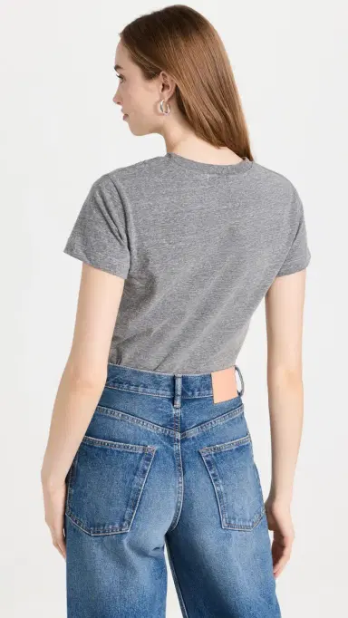 Ambitionist Boxy Tee Thong Bodysuit Heather Grey L | Thumbnail 3 Ambitionist Boxy Tee Thong Bodysuit Heather Grey L | Thumbnail 3