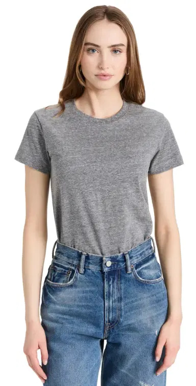 Ambitionist Boxy Tee Thong Bodysuit Heather Grey L | Thumbnail 1 Ambitionist Boxy Tee Thong Bodysuit Heather Grey L | Thumbnail 1