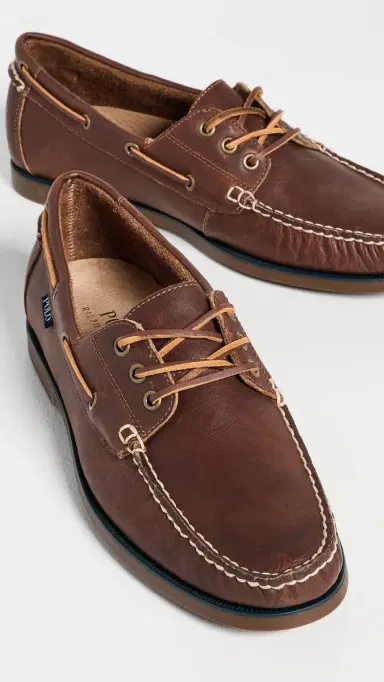 Polo Ralph Lauren Bienne Tumbled Leather Boat Shoes | Thumbnail 4