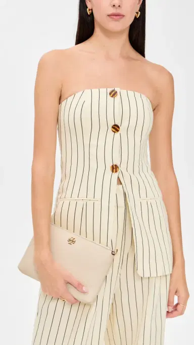 Tory Burch Mercer Pebbled Wallet Crossbody New | Thumbnail 3 Tory Burch Mercer Pebbled Wallet Crossbody New | Thumbnail 3