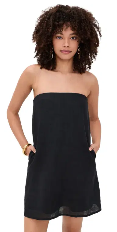 MIKOH Arden Linen Mini Dress Night | Thumbnail 1 MIKOH Arden Linen Mini Dress Night | Thumbnail 1