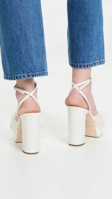Loeffler Randall Natalia Platform Pleated Bow Sandals | Thumbnail 5