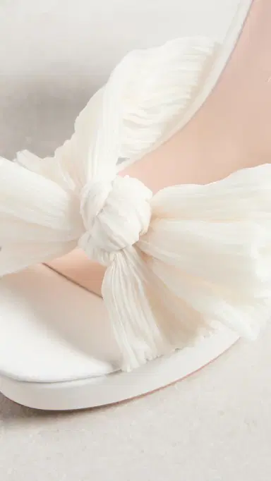 Loeffler Randall Natalia Platform Pleated Bow Sandals | Thumbnail 6