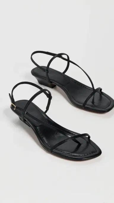 Madewell The Maycie Asymmetric T-Strap Sandals True Black | Thumbnail 5