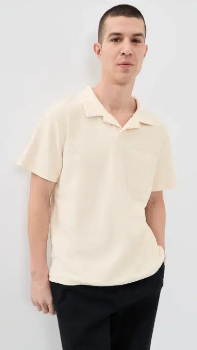 Rhythm Vintage Terry Polo Natural S | Thumbnail 2