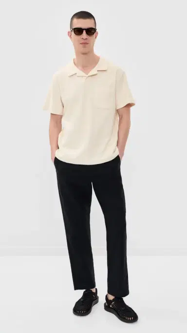Rhythm Vintage Terry Polo Natural S | Thumbnail 5