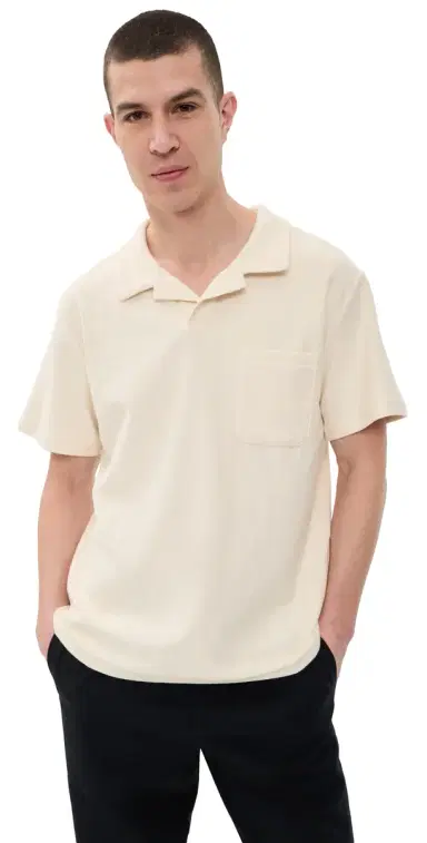 Rhythm Vintage Terry Polo Natural S | Thumbnail 1
