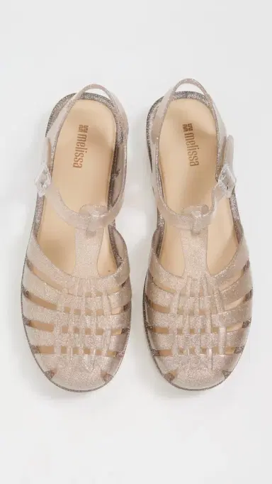 Melissa Possession Shiny Jelly Sandals Beige Silver Glitter 8 | Thumbnail 5 Melissa Possession Shiny Jelly Sandals Beige Silver Glitter 8 | Thumbnail 5