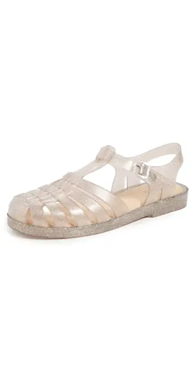Melissa Possession Shiny Jelly Sandals Beige Silver Glitter 8 | Thumbnail 1 Melissa Possession Shiny Jelly Sandals Beige Silver Glitter 8 | Thumbnail 1