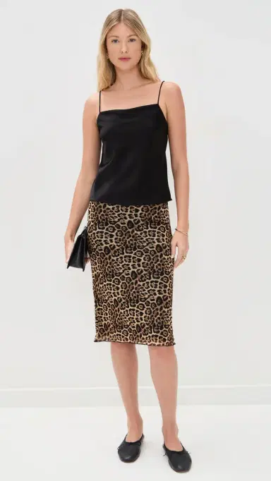 Alice + Olivia Harmon Drapey Slip Tank Black | Thumbnail 5 Alice + Olivia Harmon Drapey Slip Tank Black | Thumbnail 5