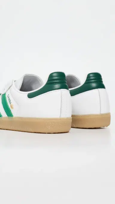 Adidas Samba OG Sneakers White/Green/Collegiate Green 10 | Thumbnail 4