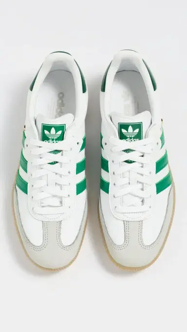Adidas Samba OG Sneakers White/Green/Collegiate Green 10 | Thumbnail 5