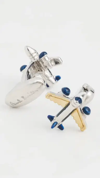 Paul Smith Aeroplane Cufflinks Multicolour One Size | Thumbnail 3