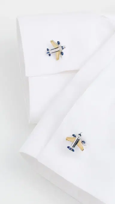 Paul Smith Aeroplane Cufflinks Multicolour One Size | Thumbnail 4