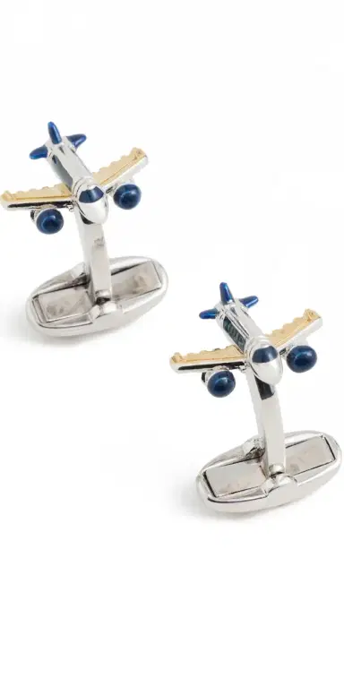 Paul Smith Aeroplane Cufflinks Multicolour One Size | Thumbnail 1