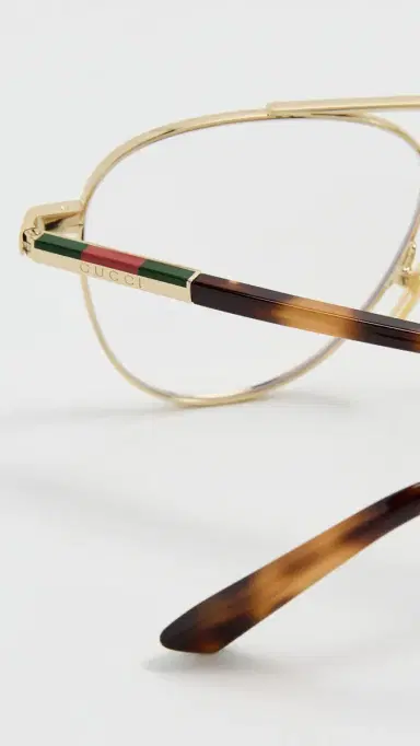 Gucci Aviator Frame Glasses | Thumbnail 5