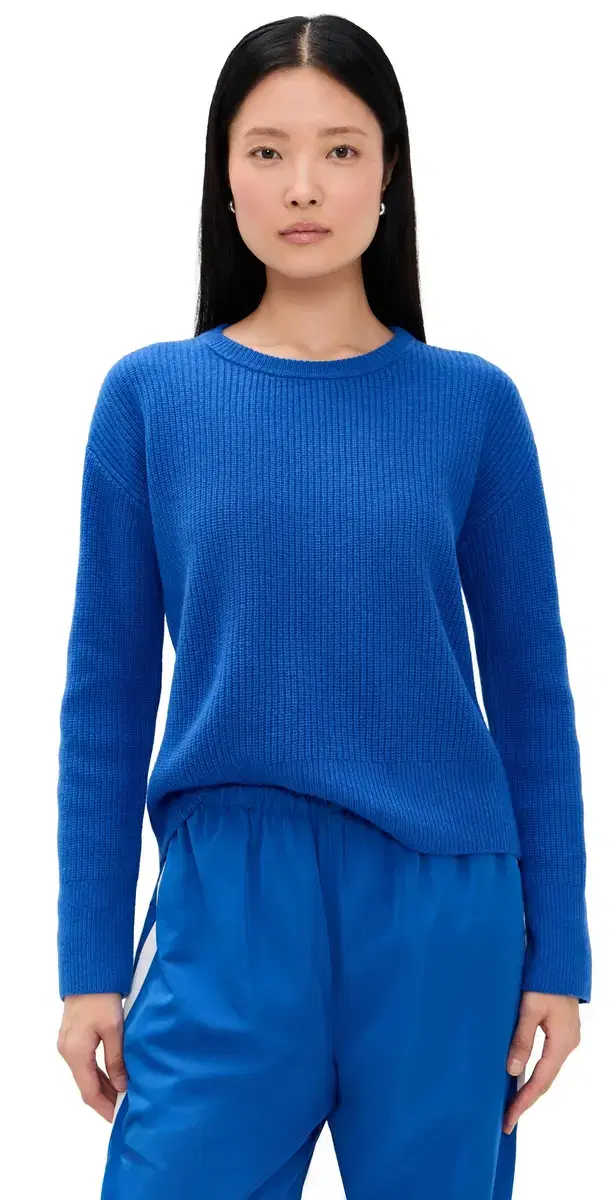 LE BOP Noelle Ribbed Sweater Saphire