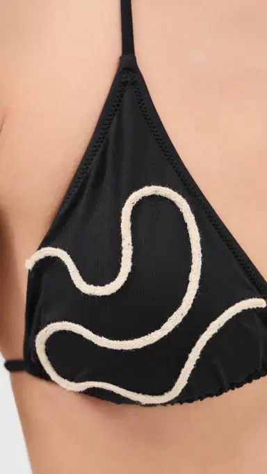 OAS Embroidered Calia Bikini Top Black M | Thumbnail 6 OAS Embroidered Calia Bikini Top Black M | Thumbnail 6