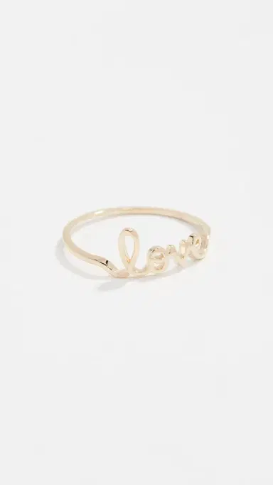Sydney Evan 14k Gold Love Ring | Thumbnail 2 Sydney Evan 14k Gold Love Ring | Thumbnail 2