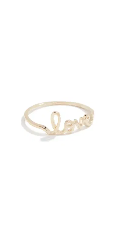 Sydney Evan 14k Gold Love Ring | Thumbnail 1 Sydney Evan 14k Gold Love Ring | Thumbnail 1