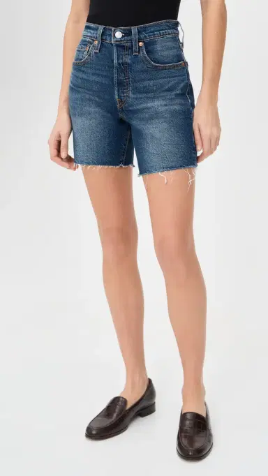 Levi's 501 Mid Thigh Shorts Revved Engine Short Ltw 24 | Thumbnail 2