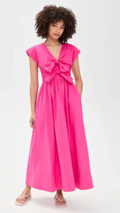 HUNTER BELL Calista Dress Fuchsia 2 | Thumbnail 2