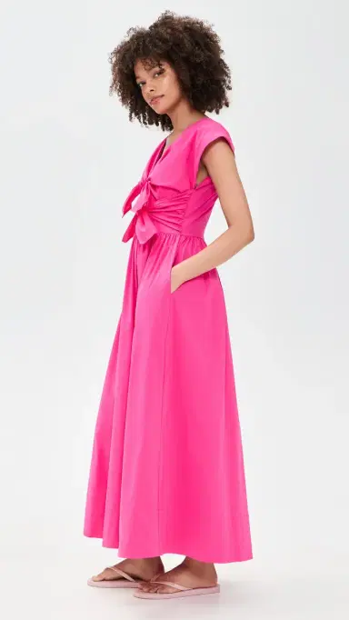 HUNTER BELL Calista Dress Fuchsia 2 | Thumbnail 4