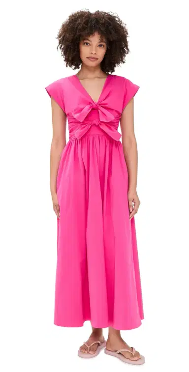 HUNTER BELL Calista Dress Fuchsia 2 | Thumbnail 1