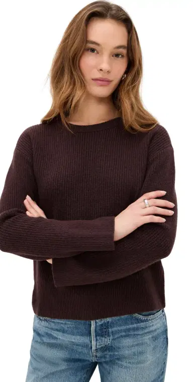 LE BOP Noelle Ribbed Sweater Latte | Thumbnail 1