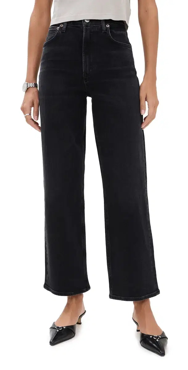 Ren: High Rise Wide Leg Jeans