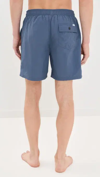 Katin Poolside Volley Swim Trunks 7 Washed Blue | Thumbnail 3