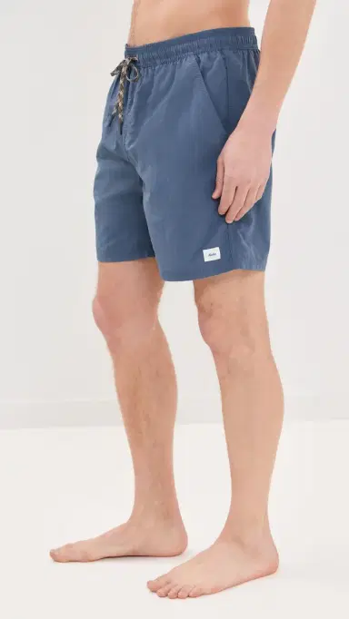 Katin Poolside Volley Swim Trunks 7 Washed Blue | Thumbnail 4